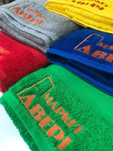 вышивка на полотенцах для SPA