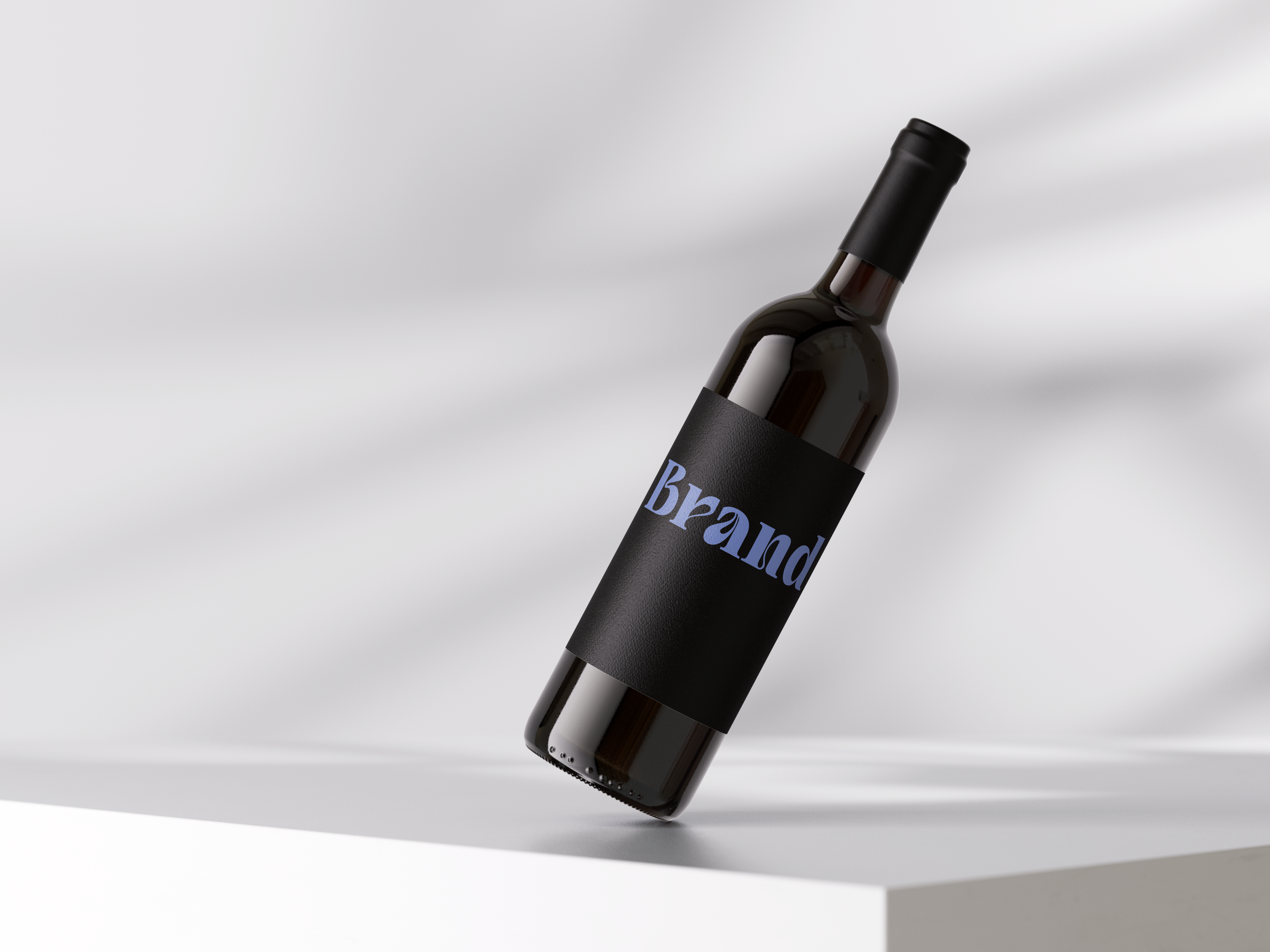 Free Wine Bottle Mockup 2