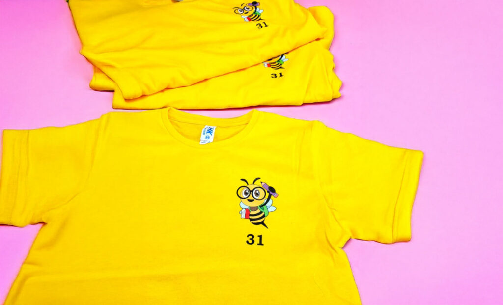 печать на одежде в детском саду